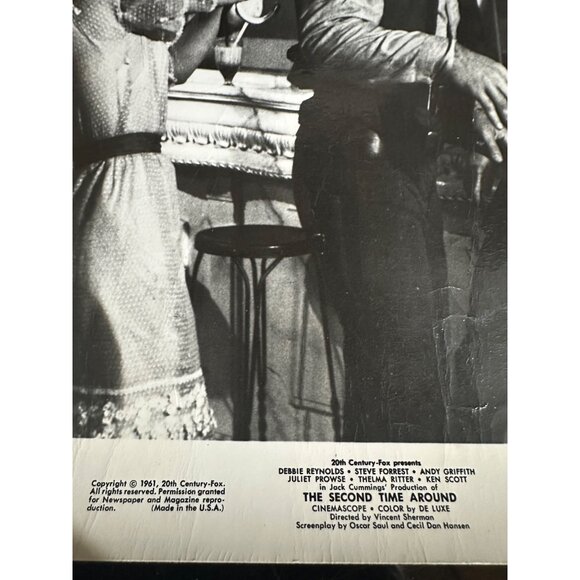 Vintage Debbie Reynolds The Second Time Around 1961 Ken Scott Steve Forrest Phot - Picture 6 of 16